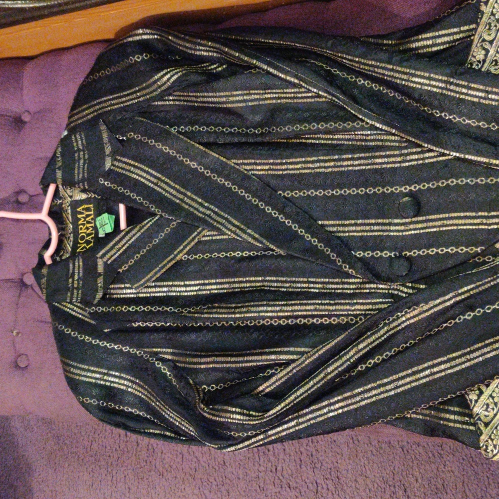 Norma Kamali embroidered blazer